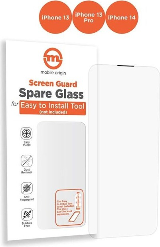 Orange Screen Guard Spare Glass iPhone 14/13 Pro/13