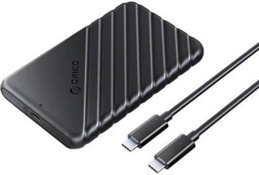 2.5' HDD / SSD Enclosure 6 Gbps USB-C 3.1 Gen1 (Black) - 6GB - Harddisk - 25PW1C-C3-BK-EP - USB 3.1 Gen 1 - 2.5"