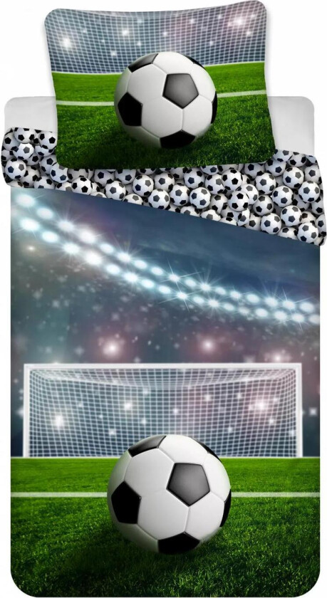 Fotball Mål Sengetøy Sengesett 140x200+70x90cm