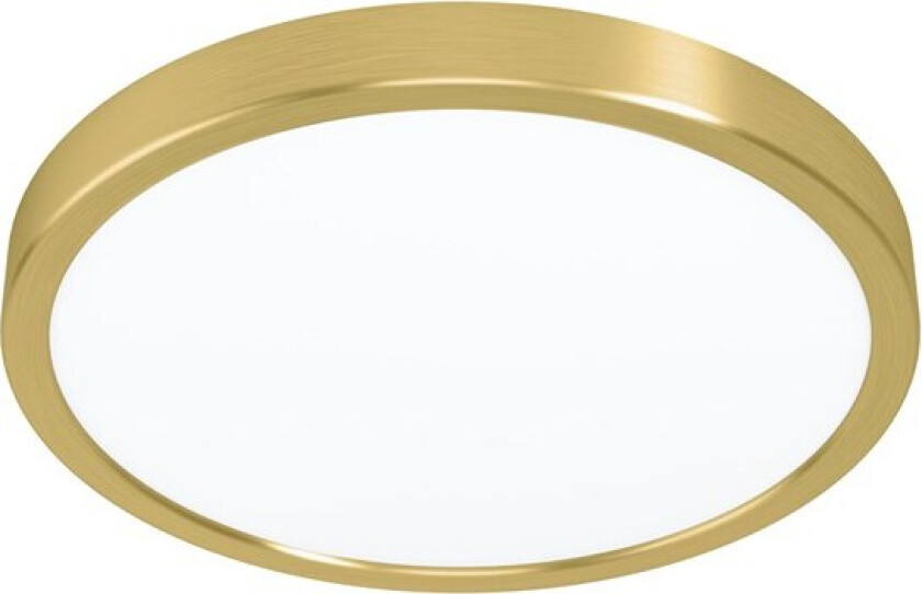 Fueva 5, 1 ampuller, LED, 3000 K, 2400 lm, IP20, Børstet stål, Hvit