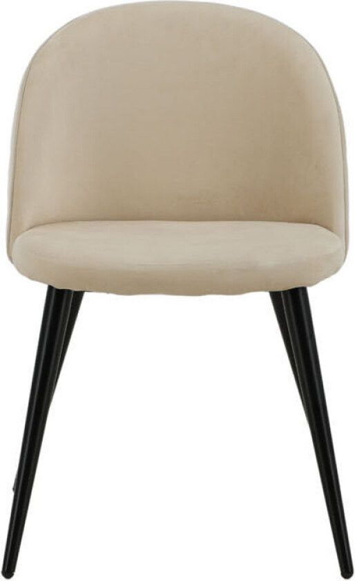 Velvet spisestuestoler velour beige.