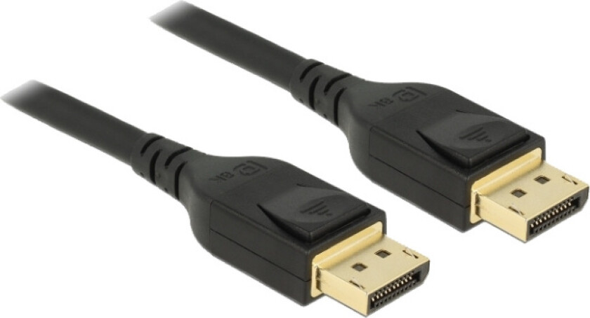 - DisplayPort-kabel - DisplayPort (hann) til DisplayPort (hann) - DisplayPort 1.4 - 3 m - 8K-støtte - svart