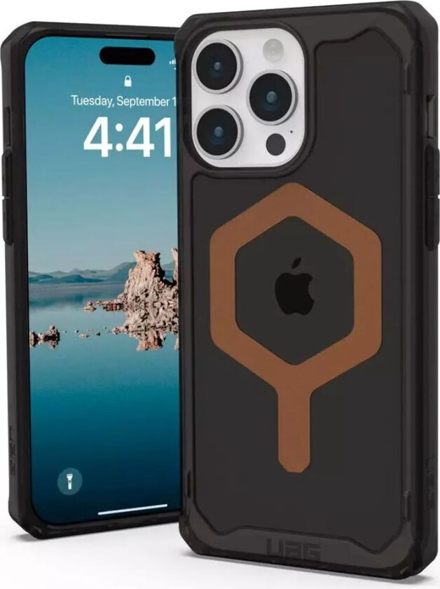 iPhone 15 Pro PLYO Series Deksel - MagSafe-Kompatibel - Black / Bronze