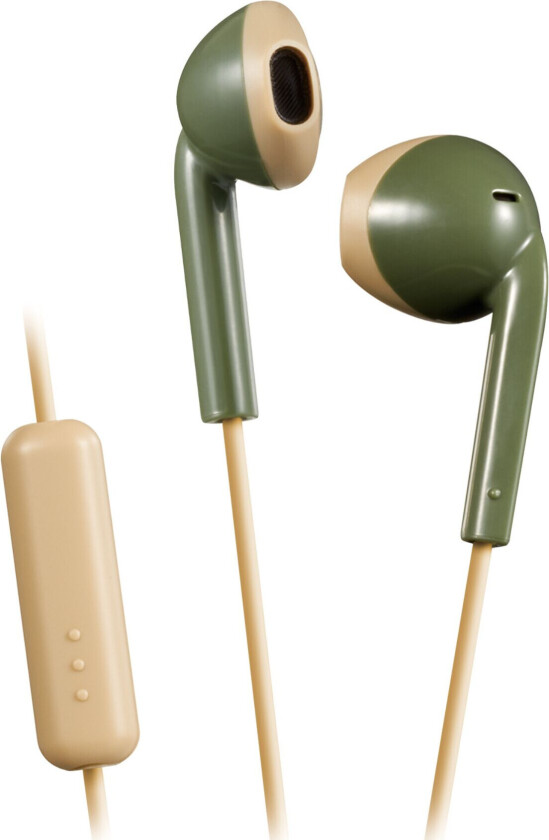 HA-F19M-GC, Koblet med ledninger (ikke trådløs), 8 - 20000 Hz, Samtaler/musikk, 5 g, Hodesett, Krem, Grønn