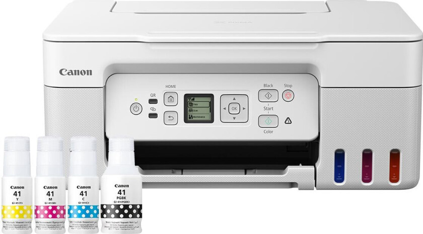PIXMA G3470 MegaTank - Multifunksjonsskriver - farge - ink-jet - påfyllbar - Legal (216 x 356 mm) (original) - A4/Legal (medie) - opp til 11 ipm (trykking) - 100 ark - USB 2.0, Wi-Fi(n) - hvit