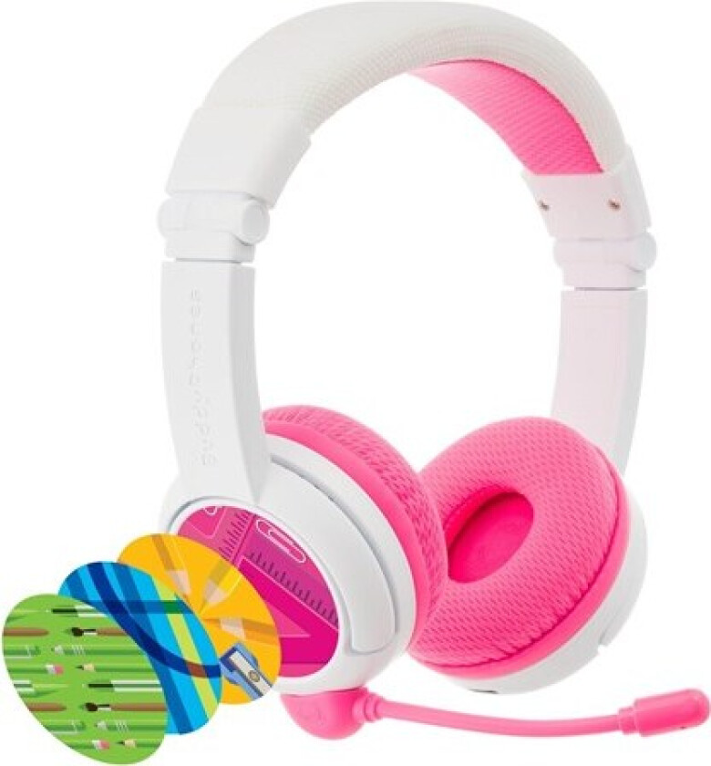 BuddyPhones School+ Wireless - Pink