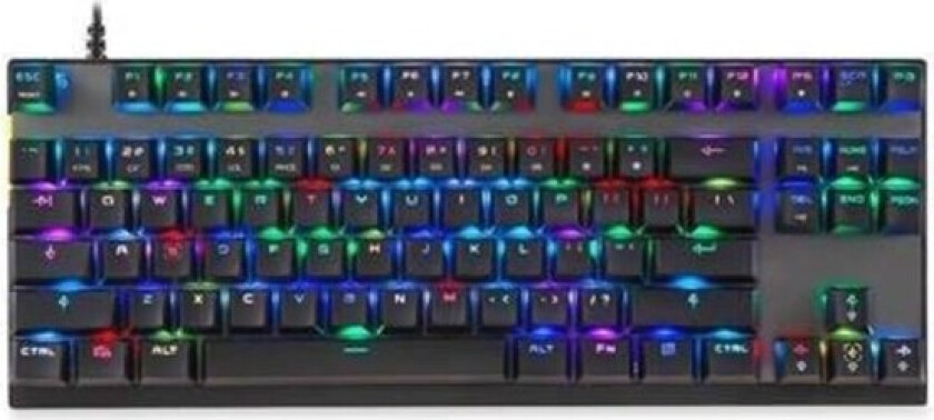 Mechanical gaming keyboard K82 RGB (black) - Gamingtastatur - US English - Svart
