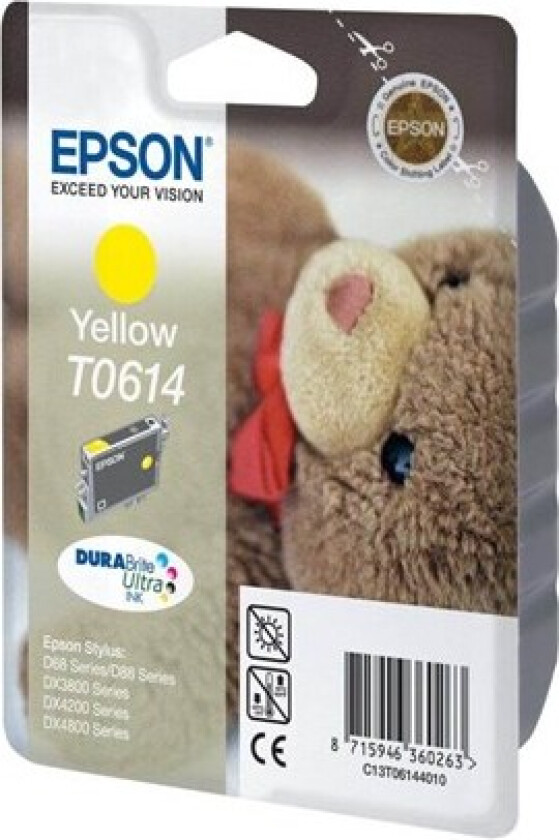 T0614 - yellow - original - ink cartridge - Blekkpatron Yellow