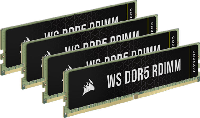 Bilde av WS DDR5-5600 - 64GB - CL40 - Quad Channel (4 stk) - Intel XMP - Grønn