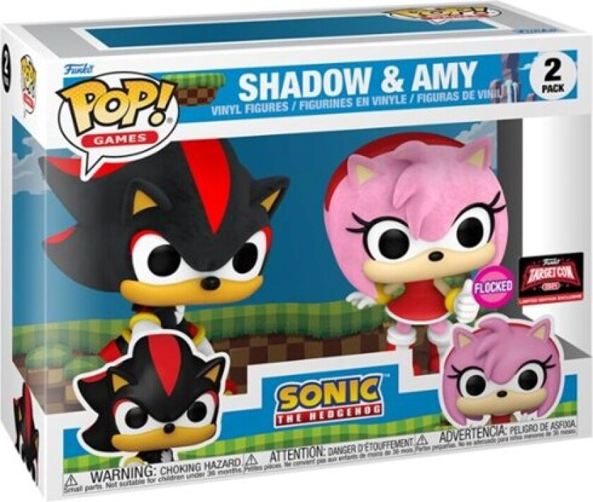 ! Sonic - Exclusive Flocked Sonic Shadow & Amy