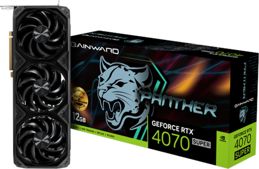 GeForce RTX 4070 SUPER Panter OC - 12GB GDDR6X RAM - Grafikkort