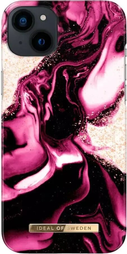 iDeal Of Sweden iPhone 14 Plus Fashion Deksel - Golden Ruby Marble