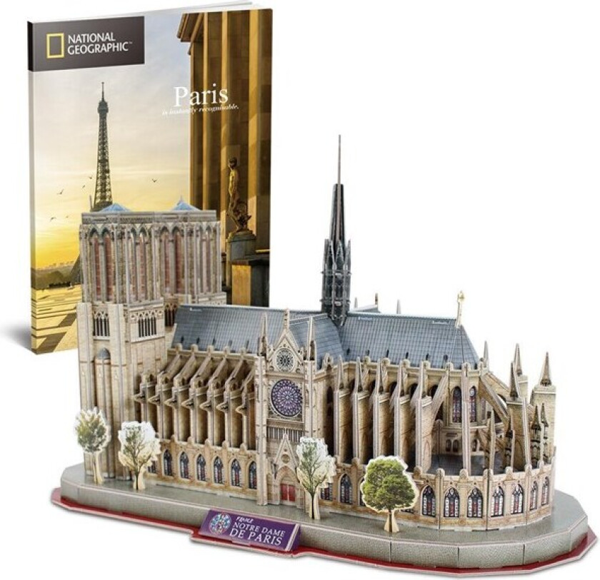 Notre Dame de Paris 3D 128 pcs 3D Puslespill