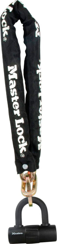 MASTER LOCK 8234EURDPRO, Kjedelås, Svart, Stål, Stål, Nylon, Vinyl, Stål