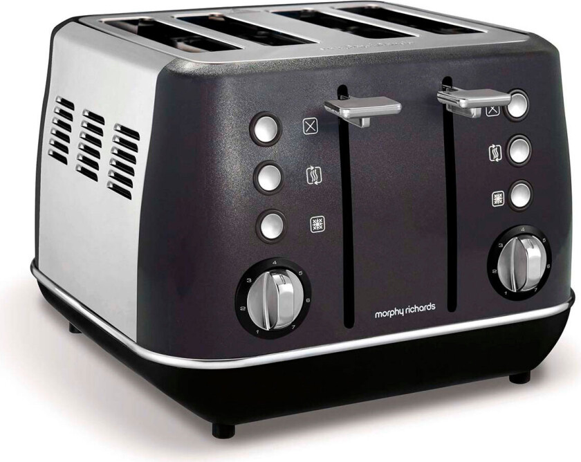 MORPHY RICHARDS Brødrister Evoke 4 Skiver Svart