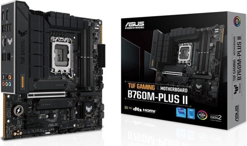 TUF GAMING B760M-PLUS II Hovedkort - Intel B760 - Intel LGA1700 socket - DDR5 RAM - Micro-ATX