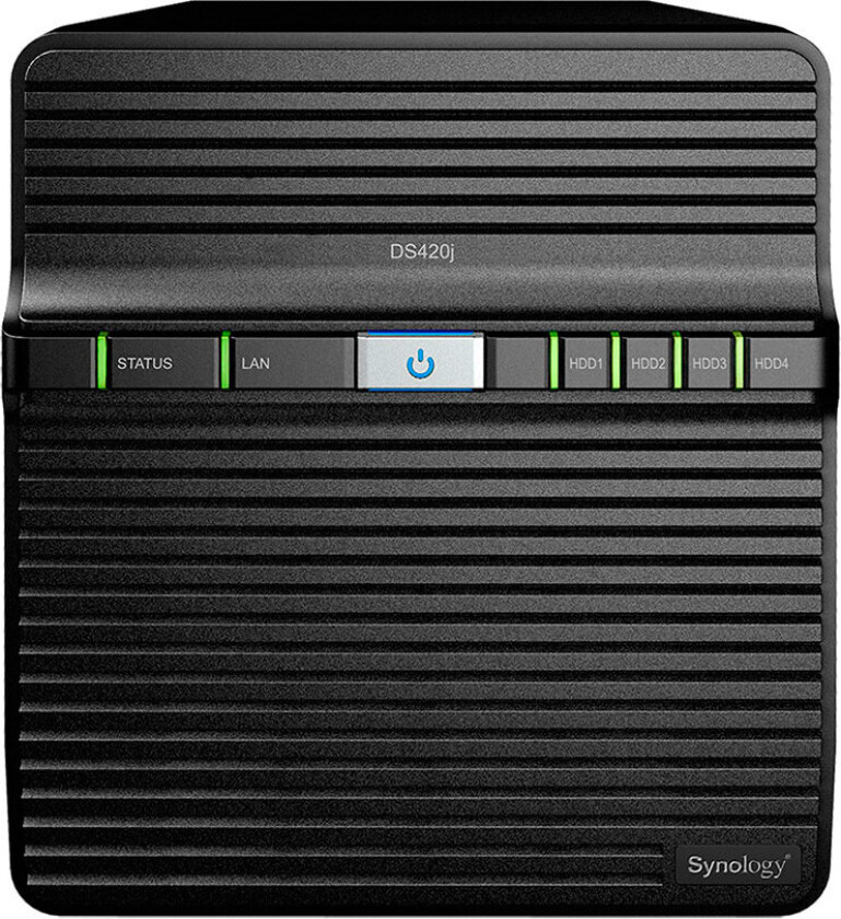 Disk Station DS420j - NAS-server - 4 brønner - RAID RAID 0, 1, 5, 6, 10, JBOD - RAM 1 GB - Gigabit Ethernet - iSCSI støtte
