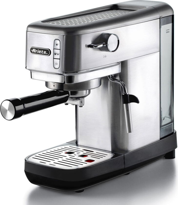 Ariete 1381 - Kaffemaskin med cappuccinatore - 15 bar - sølv