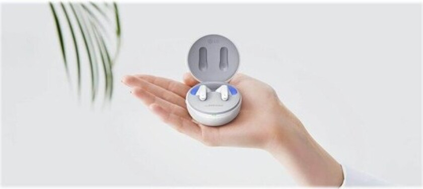 TONE Free DFP8W - True wireless-hodetelefoner med mikrofon - i øret - Bluetooth - aktiv støydemping - perlehvit