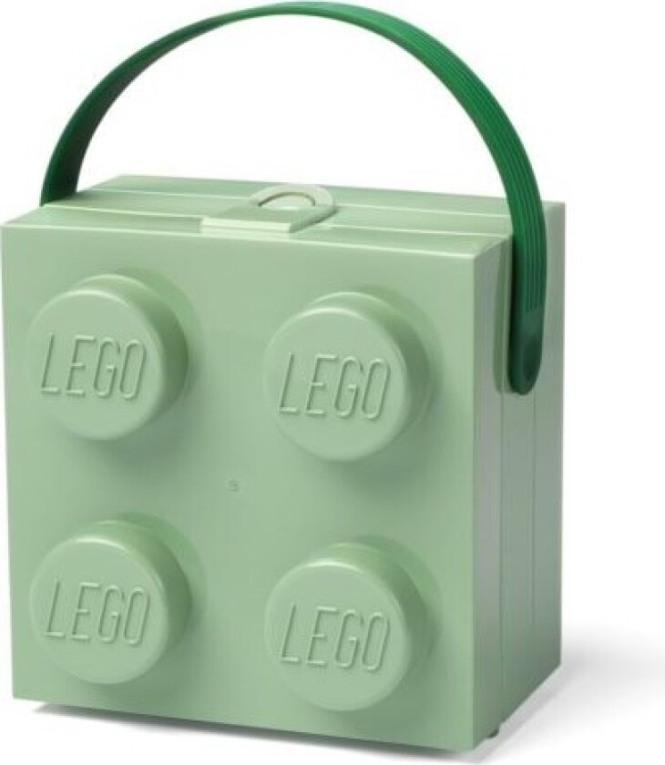 BOX W. HANDLE - SAND GREEN