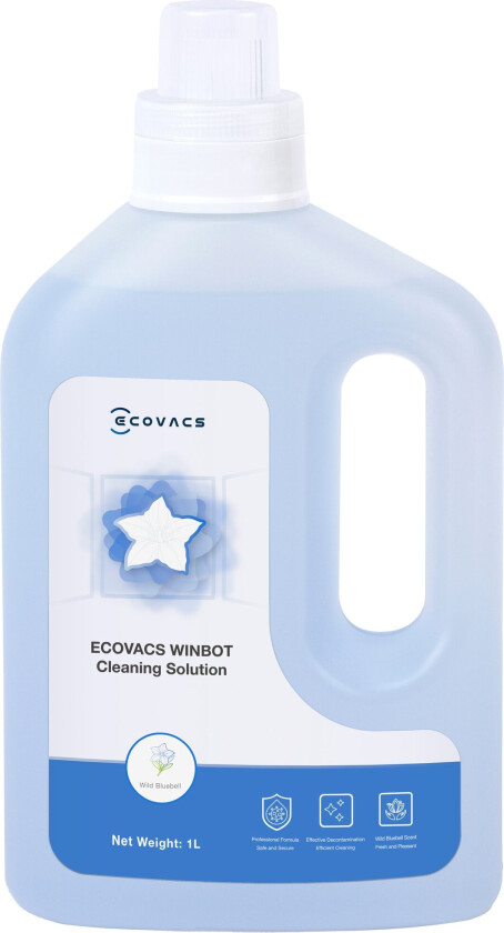 Ecovacs W-SO01-0007, Robotstøvsuger, Rengjøringsløsning, Assorterte farger, 1000 ml, Ecovacs, all WINBOT