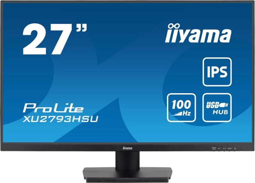 27" iiyama ProLite XU2793HSU-B6 - LED monitor - Full HD (1080p) - 27" - 1 ms - Skjerm