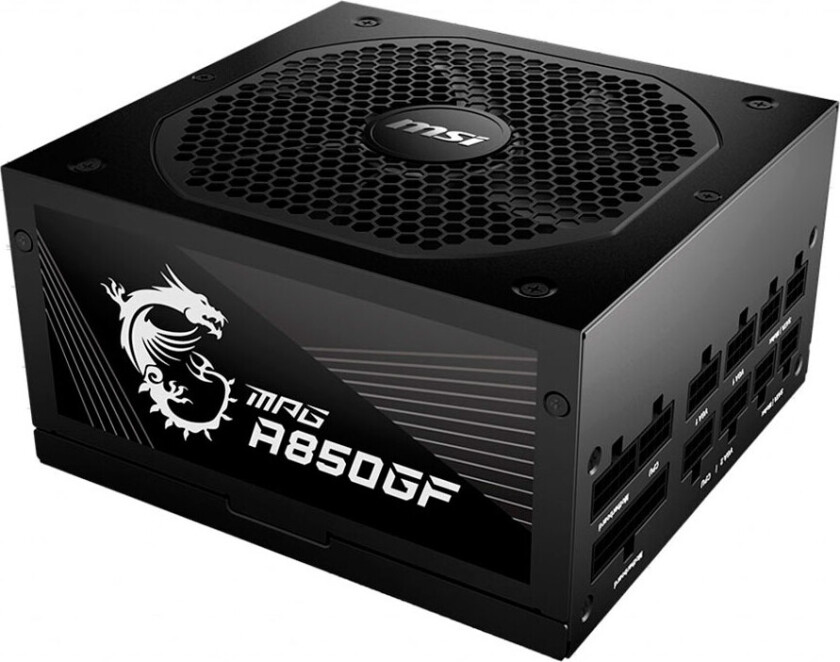 MPG A850GF - Strømforsyning (intern) - ATX12V / EPS12V - 80 PLUS Gold - AC 100-240 V - 850 watt - aktiv PFC