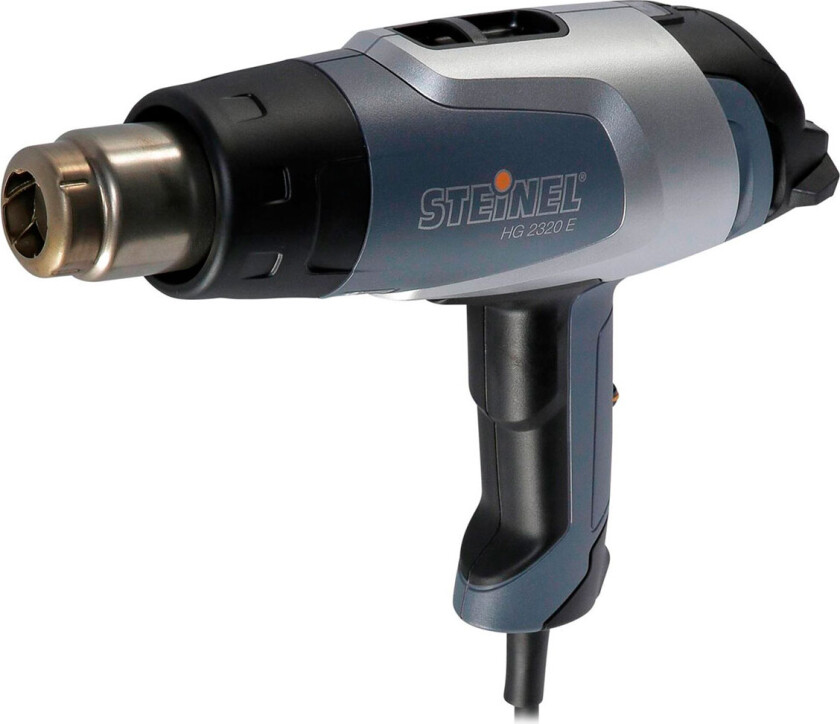 HG 2320 E, Varmluftspistol, LCD, Ring, Sort, Grå, Sølv, 500 l/min, 650 °C