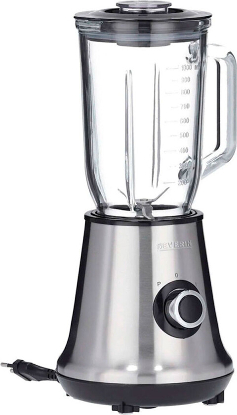 Severin SM 3734 - Mikser - 1 liter - 500 W - børstet rustfritt stål / svart