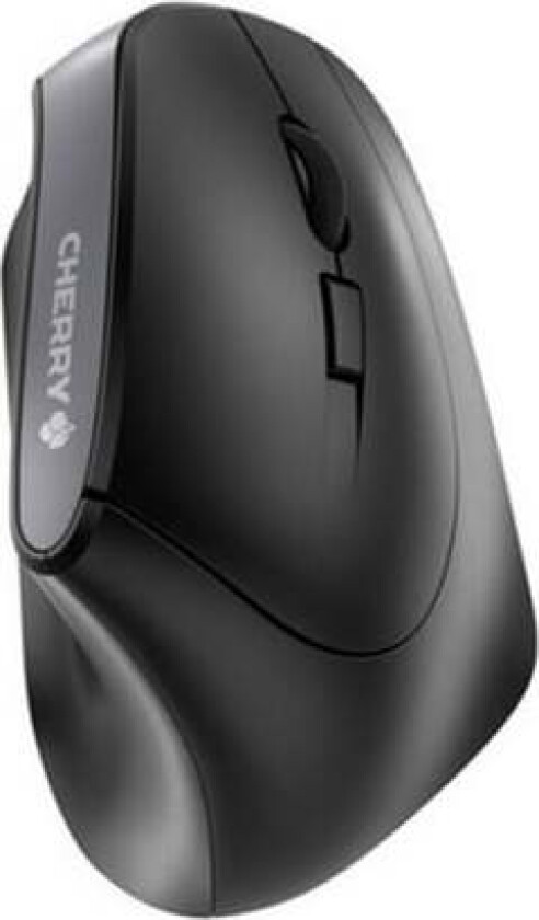 MW 4500 - Vertikal mus - ergonomisk - høyrehendt - optisk - 6 knapper - trådløs - 2.4 GHz - USB trådløs mottaker - svart