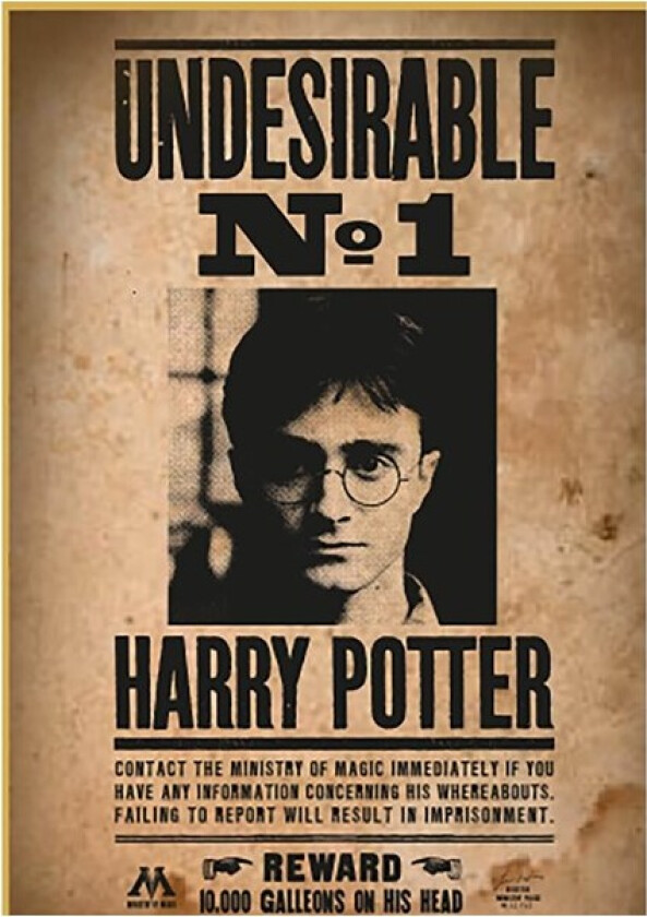 Harry Potter "Wanted No. 1" Puzzle