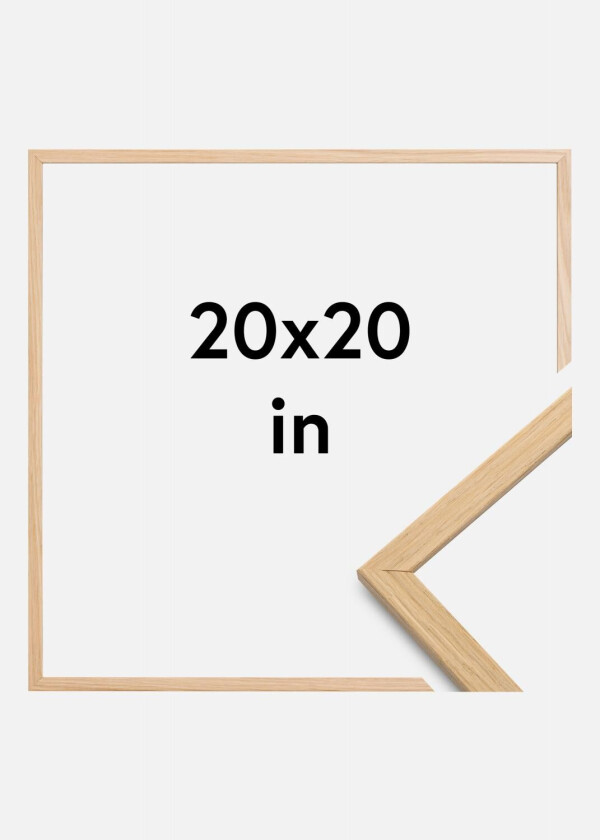 Ramme Edsbyn Akrylglass Eik 20x20 Inches (50,8x50,8 Cm)