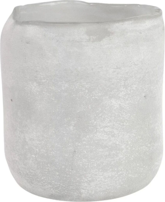 Halde telysholder 12 cm Hvit