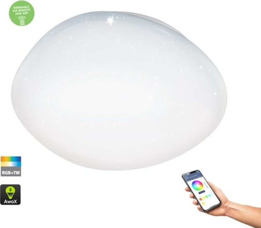 Connect-Z taklampe SILERAS-Z SMARTLIGHT Krystal