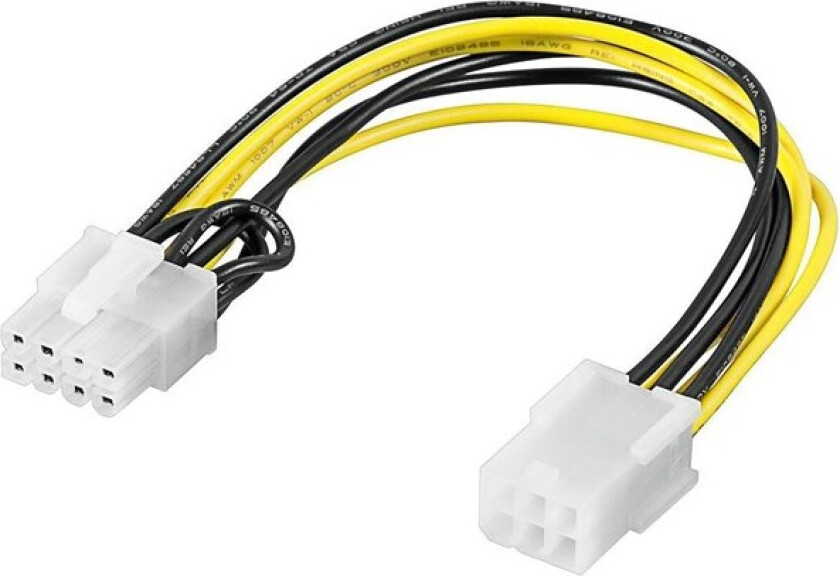 Power cable/adapter for PC graphics card PCI-E/PCI Express 6-pin to 8-pin