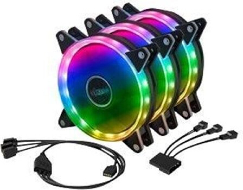 Vegas AR7 Kit - Kabinettvifte - 120mm - Svart