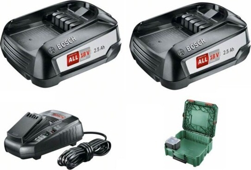 BATTERISÃ-T 18V 2X2.5AH M/LADER S-BOX