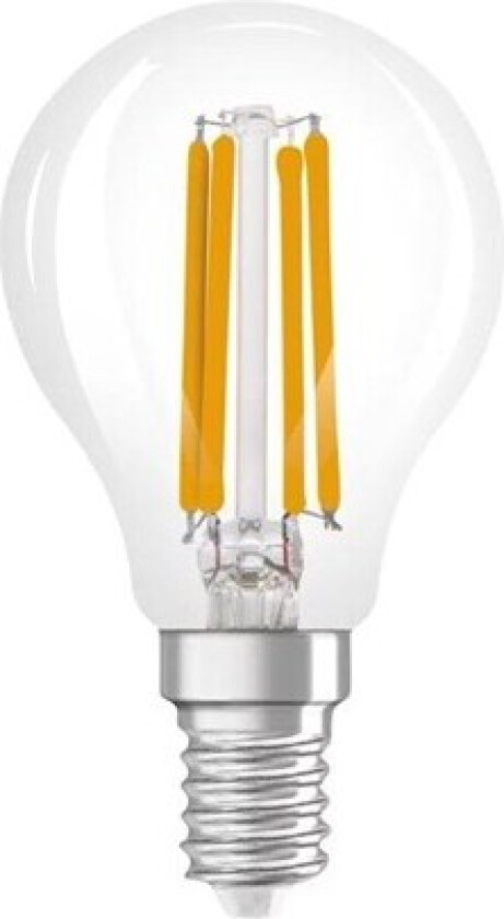 LED-lyspære STAR+ GLOWdim mini-ball 4.5W/827 (40W) filament clear dimmable E14