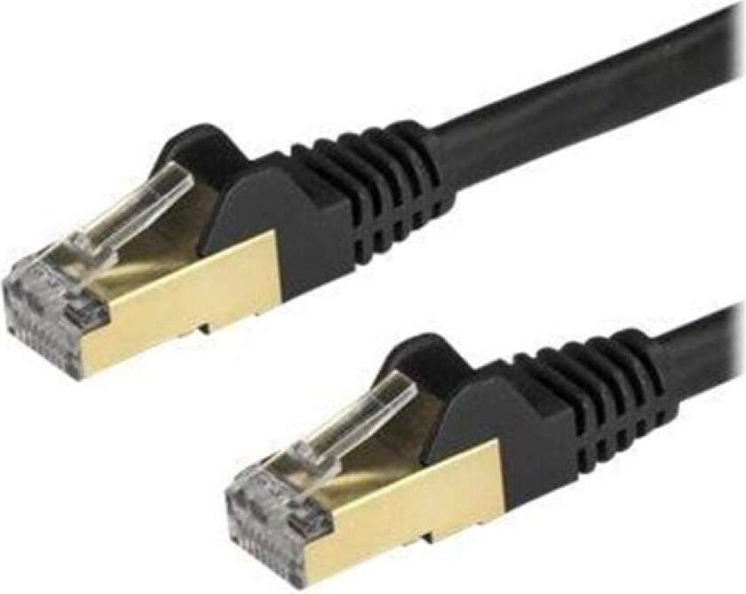 1.5 m CAT6a Cable - 10Gb RJ45 Ethernet Cable - Snagless CAT6a STP Cord - Copper Wire - Black - patch cable - 1.5 m - black