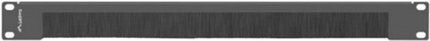 AK-1103-B 19" Brush Panel 1U Black RAL 9004