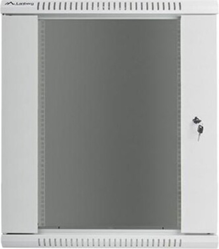 WF01-6415-10S Rack Cabinet 19" Wall Mount 15U 600x450mm (Flat Pack) With Glass Door Grey RAL7035