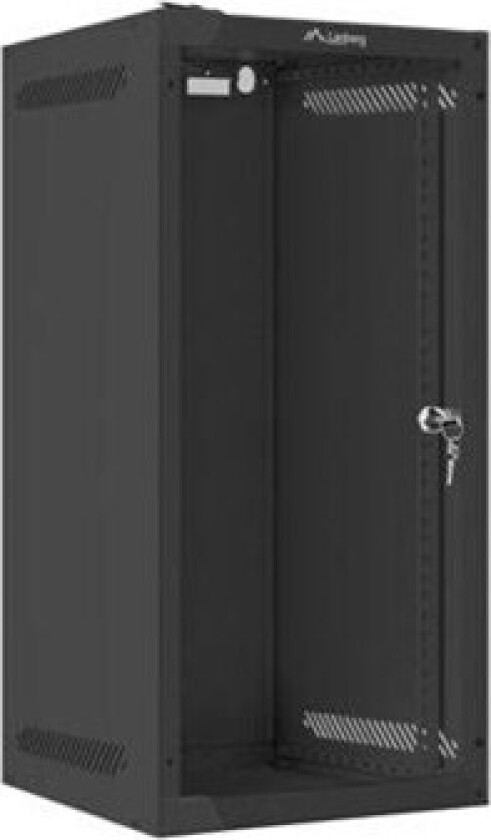 WF10-2312-10B Rack Cabinet 10" Wall Mount 12U 280x310 (Flat Pack) Black W/ Glass Door