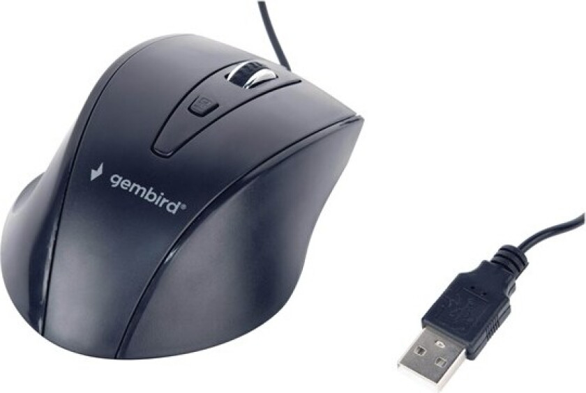 MUS-4B-02 - mouse - USB - black - Mus - Optisk - 4 - Svart