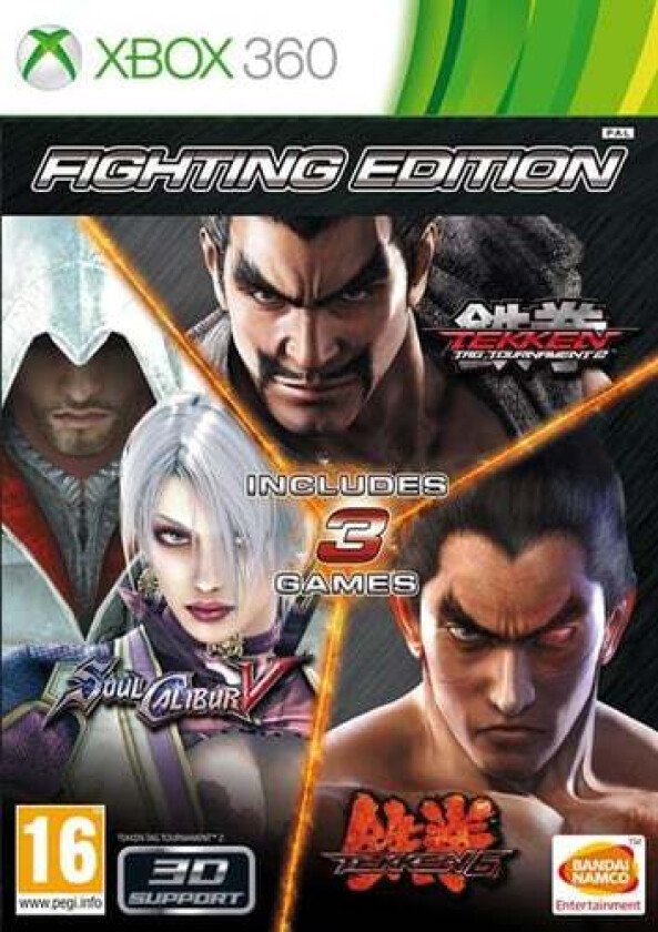 Fighting Edition: Tekken Tag 2 Tekken 6 & Soulcalibur V - Microsoft Xbox 360 - Collection