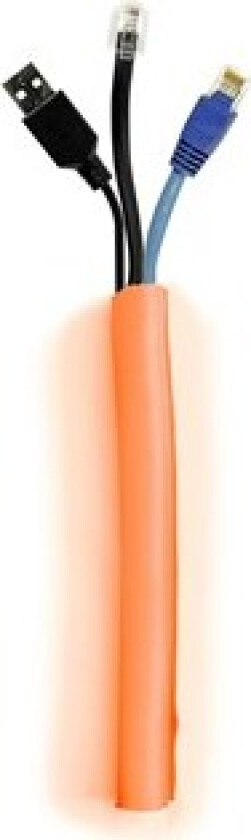 M Universal Cable Sock Self Wrapping 19mm Orange 25m