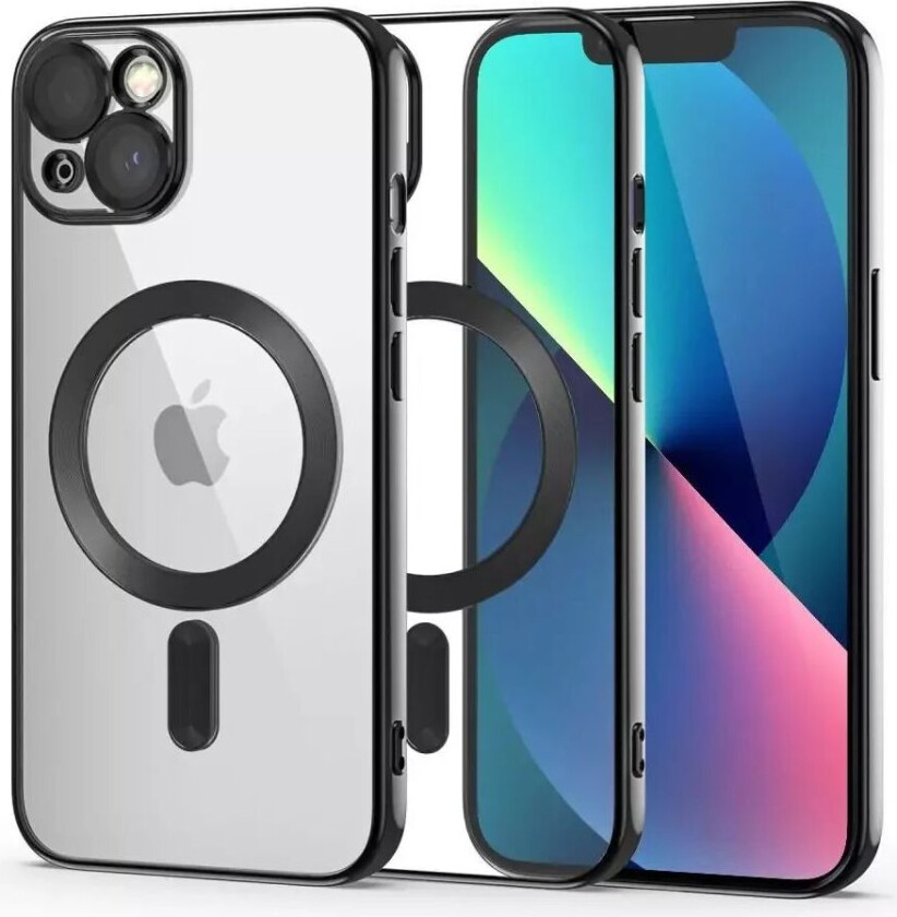 Tech-Protect iPhone 13 Tech-Protect MagShine Deksel - MagSafe Kompatibel - Gjennomsiktig / Svart