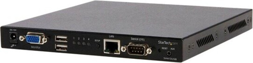 4 Port USB VGA IP KVM Switch with Virtual Media - KVM switch - 4 porte