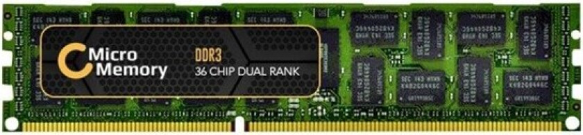 - DDR3 - modul - 16 GB - DIMM 240-pin - 1066 MHz / PC3-8500 - registrert - ECC Chipkill - for Lenovo Flex System x240 Compute Node System x35XX M3 x36XX M3 x3755 M3 x3950 X5