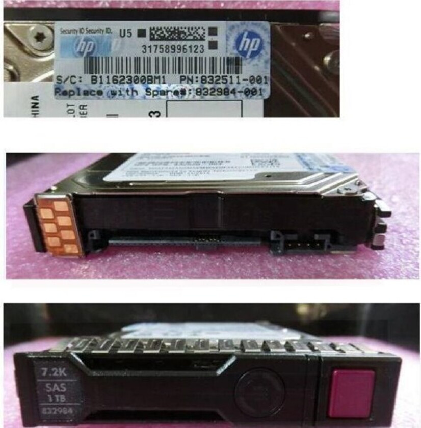 E Midline - Harddisk - 1 TB - hot-swap - 2.5 SFF - SAS 12Gb/s - 7200 rpm - med  SmartDrive-holder