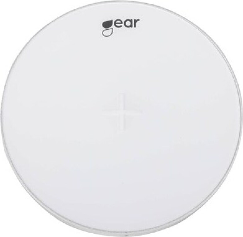 GEAR Trådløs QI Lader 220V  5W 0,5-1A Hvit